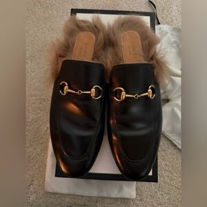 Gucci Princetown Fur lined mule sz 38 (8)